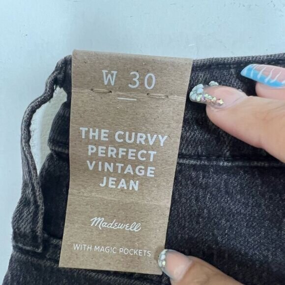 Madewell Lunar Wash The Curvy Perfect Vintage Jeans Size 30 - Picture 8 of 12